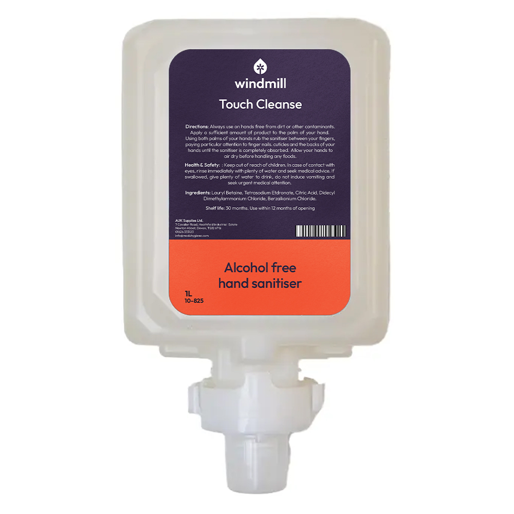 Windmill - Touch Cleanse - Alcohol Free Hand Sanitiser - 1L